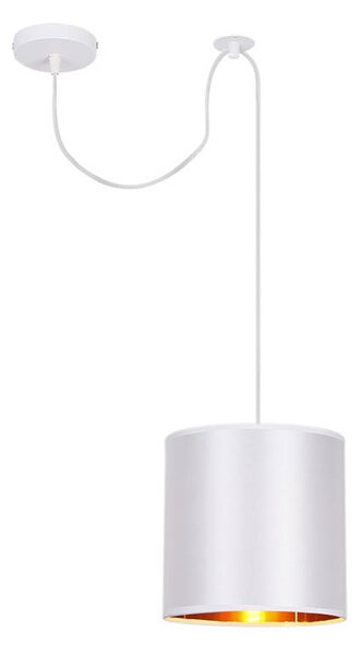 Bílo-měděný závěsný decentrální lustr Atlanta pro žárovku 1x E27 - Candellux - LED lustry a svítidla > Kolekce svítidel > Kolekce svítidel ATLANTA
