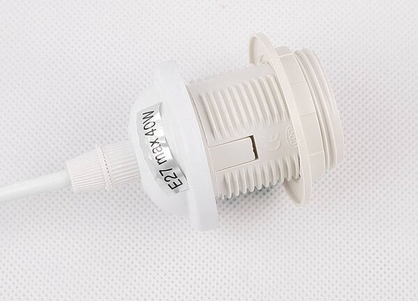 Bílo-měděný závěsný decentrální lustr Atlanta pro žárovku 1x E27 - Candellux - LED lustry a svítidla > Kolekce svítidel > Kolekce svítidel ATLANTA