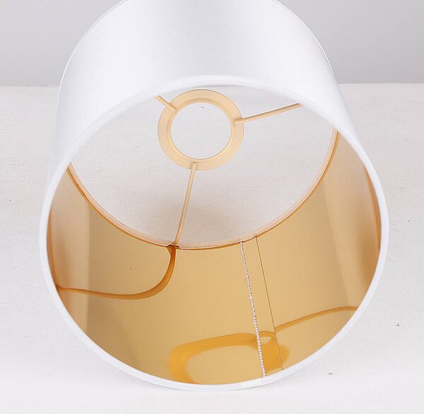 Bílo-měděný závěsný decentrální lustr Atlanta pro žárovku 1x E27 - Candellux - LED lustry a svítidla > Kolekce svítidel > Kolekce svítidel ATLANTA