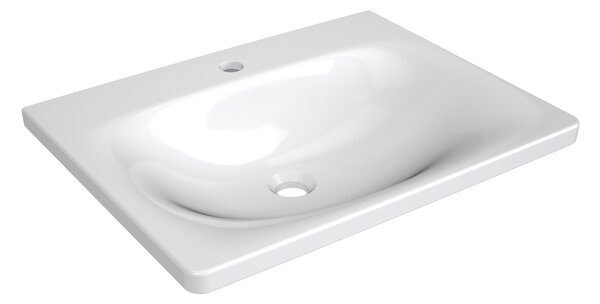 Ravak Balance umyvadlo 60x46.5 cm obdélníkový nábytkový bílá XJX01260000