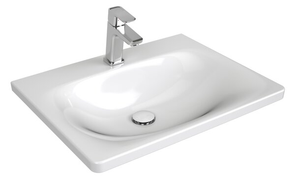 Ravak Balance umyvadlo 60x46.5 cm obdélníkový nábytkový bílá XJX01260000