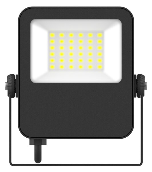 Schrack Venkovní reflektor Capri LED 30W, 3600lm, 3000K, IP65, 13,5x11cm, černá