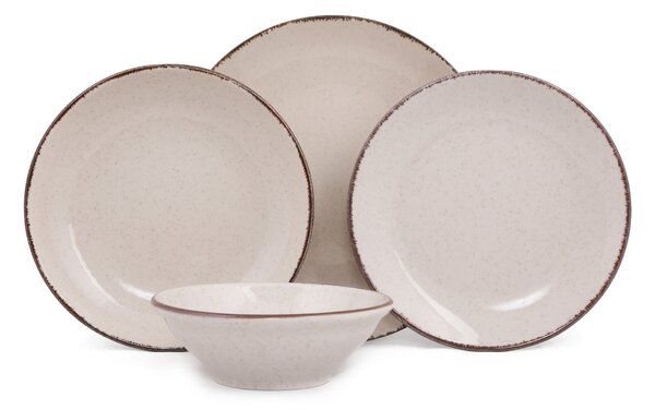 ASIR Porcelánová jídelní souprava 24 ks POPPY skořicová