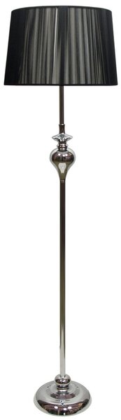 Candellux Černá stojací lampa Gillenia pro žárovku E27 51-21420