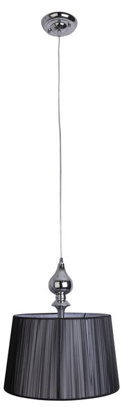 Candellux Černý závěsný lustr Gillenia pro žárovku E27 31-21437