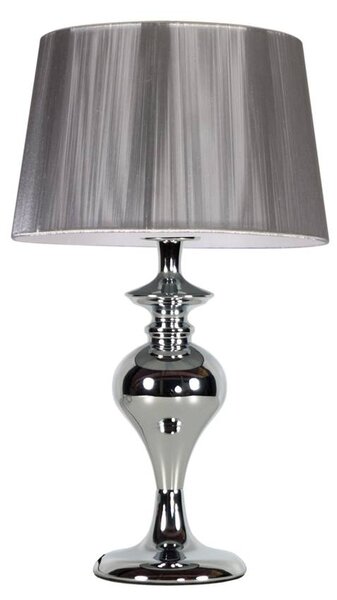 Candellux Stříbrná stolní lampa Gillenia pro žárovku E27 41-11954