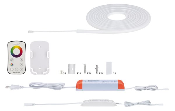 Paulmann 70967 MaxLED Flow, LED pásek 43W RGB s trafem, 5m IP67