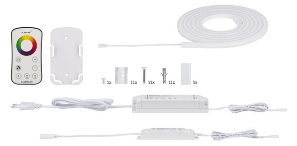 Paulmann 70966 MaxLED Flow, LED pásek 27W RGB s trafem, 3m IP67