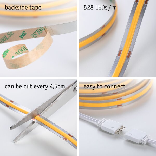 Paulmann 71048 MaxLED 1000 Full-Line COB, LED pásek 18W 2700K včetně trafa, 1,5m
