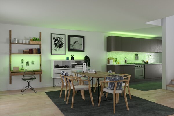 Paulmann 78864 SimpLED Full-Line COB, LED pásek 22W RGB včetně trafa a dálkového ovládání, 3m