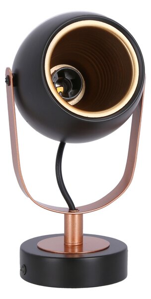 Candellux Černo-měděné stropní/nástěnné svítidlo Anica pro žárovku E14 91-81391