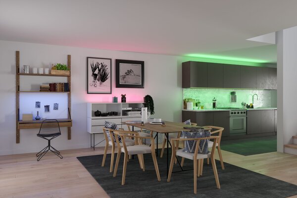 Paulmann 78864 SimpLED Full-Line COB, LED pásek 22W RGB včetně trafa a dálkového ovládání, 3m