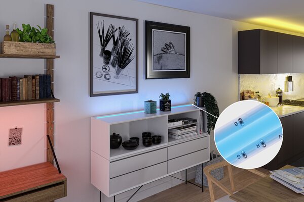 Paulmann 78864 SimpLED Full-Line COB, LED pásek 22W RGB včetně trafa a dálkového ovládání, 3m