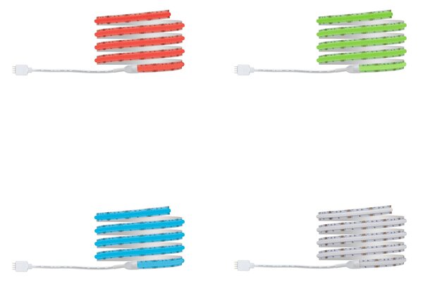 Paulmann 78863 SimpLED Full-Line COB, LED pásek 12W RGB včetně trafa a dálkového ovládání, 1,5m