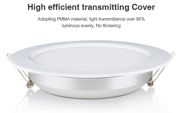 LED Solution Mi-Light MiBoxer RF Černý vestavný LED panel RGB+CCT 180mm 12W FUT066-B