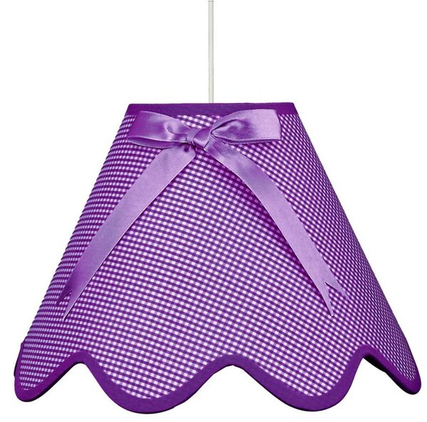 Candellux Fialový závěsný lustr Lola pro žárovku E27 31-14573
