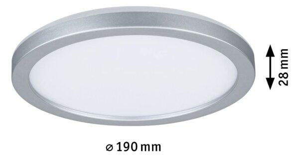 Paulmann 70990 Atria Shine, matně chromové stropní svítidlo s korónou, 11,2W LED 3000K, průměr 19cm