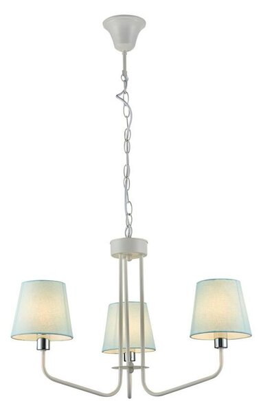 Candellux Modrý závěsný lustr York Ledea pro žárovku 3x E14 50203096