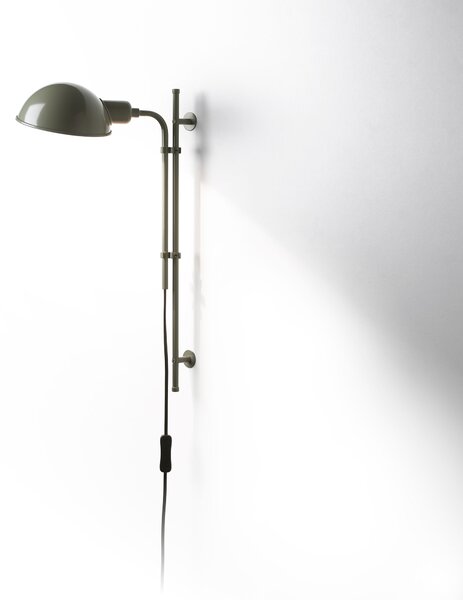 Marset A641-025 Funiculí A, nástěnná lampa nadčasového designu, 1xE14, šedá RAL 7003, výška 49,2cm