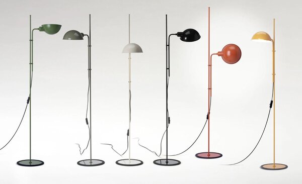 Marset A641-443 Funiculí, stojací lampa nadčasového designu, 1xE27, tmavě zelená RAL 1104030, 135cm