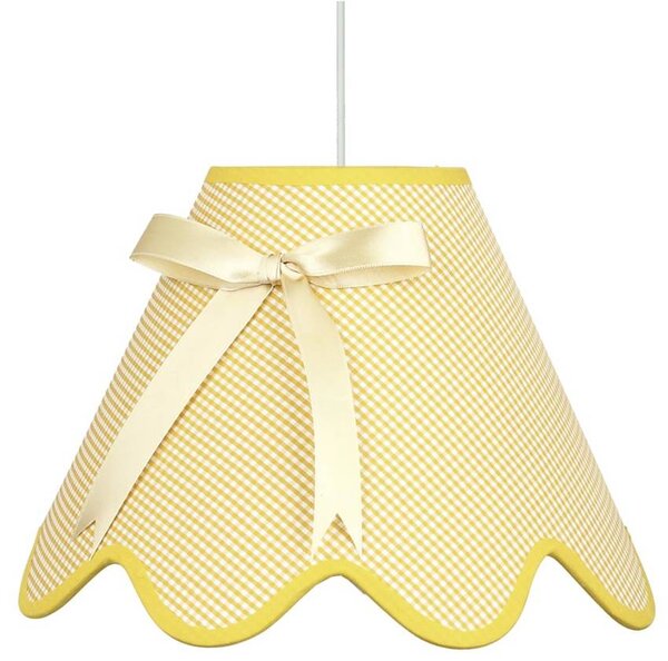 Candellux Žlutý závěsný lustr Lola pro žárovku E27 31-04673