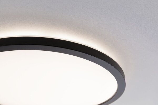 Paulmann 70998 Atria Shine, černé stropní svítidlo s korónou, 16W LED 3000K, průměr 29,3cm