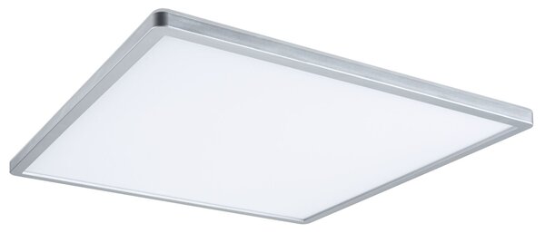Paulmann 71009 Atria Shine, matně chromové stropní svítidlo s korónou, 22W LED 4000K tříkrokové stmívání, 42x42cm