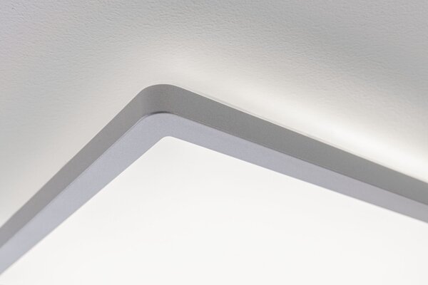 Paulmann 71009 Atria Shine, matně chromové stropní svítidlo s korónou, 22W LED 4000K tříkrokové stmívání, 42x42cm