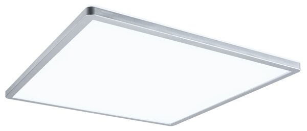 Paulmann 71009 Atria Shine, matně chromové stropní svítidlo s korónou, 22W LED 4000K tříkrokové stmívání, 42x42cm