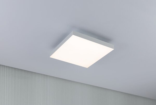 Paulmann 79904 Velora, bílý subtilní stropní LED panel Rainbow dynamic RGBW, 13,2W LED 3000-6500K, 29x29cm, dálkové ovládání