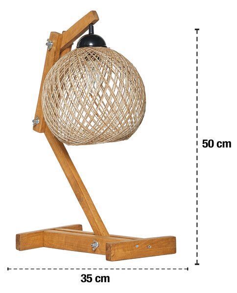 ASIR Stolní lampička BEEHIVE krémová hnědá