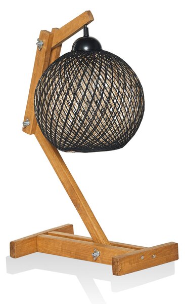 ASIR Stolní lampička BEEHIVE krémová hnědá černá