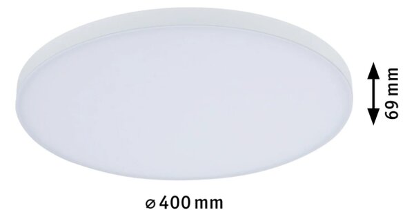 Paulmann 79897 Velora, subtilní stropní LED panel bez rámečku RGBW, ZigBee, 22W LED 3000K, průměr 40cm