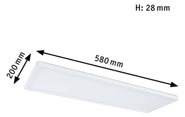 Paulmann 79927 Atria Shine, bílé stropní svítidlo s korónou s funkcí White Switch 22W LED 3000/4000/6500K, 58x20cm