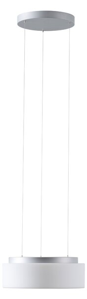 Osmont ERI67380 Eris LE2, závěsné svítidlo z triplexového skla se stříbrným závěsem, LED 14W 3000K, IP40, prům. 34cm