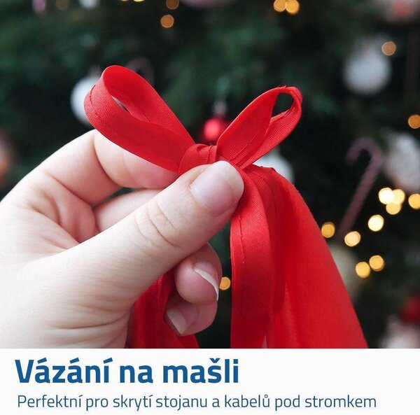 Sukně pod vánoční stromeček - vločky