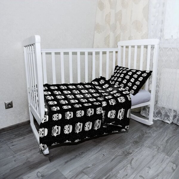 Sablio Mikroplyšové dětské povlečení do postýlky Star Wars Stormtrooper Pattern - 120x90 / 40x60
