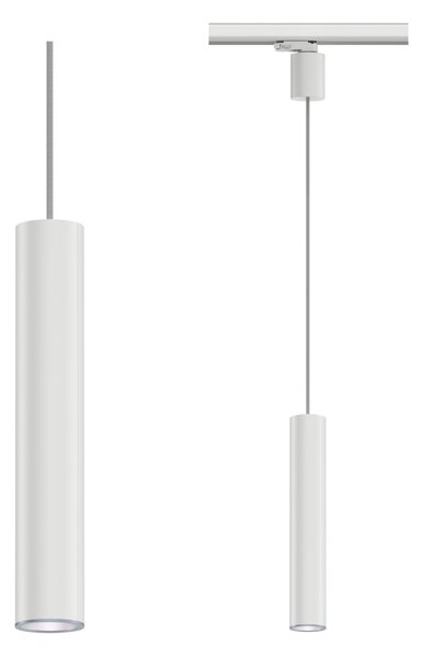 Paulmann 95398 ProRail3 Artemons, bílé závěsné svítidlo, 1x10W GU10, výška 38cm