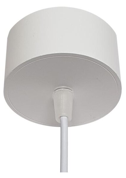 LED2 3251431 Luky Z, bílý závěsný váleček, 6/20W LED 3000K, výška 19,2cm