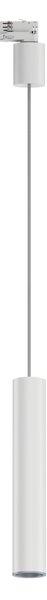 Paulmann 95398 ProRail3 Artemons, bílé závěsné svítidlo, 1x10W GU10, výška 38cm
