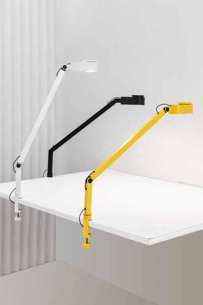 FARO Stolní LED lampa INVITING s klipem Barva: Černá