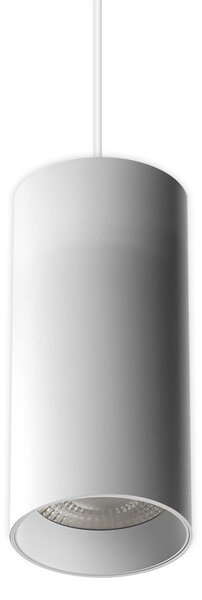 LED2 3251431 Luky Z, bílý závěsný váleček, 6/20W LED 3000K, výška 19,2cm