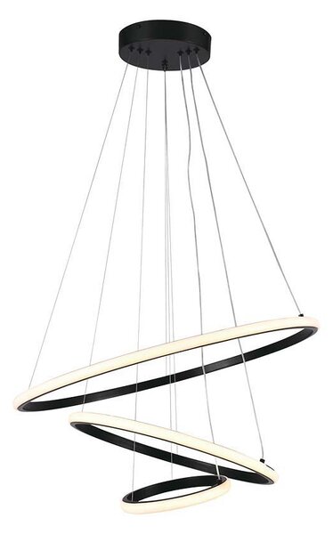 LED Solution Černé závěsné LED svítidlo kulaté 60cm 32W 8017