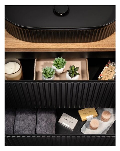 Comad Umyvadlová skříňka Nova Black D2 82-60-2S černá