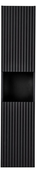 Comad Vysoká koupelnová skříňka Nova Black D 80-03-2D černá