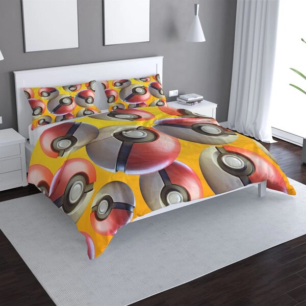 Sablio Povlečení Pokemon ball Pattern - 140x200 / 90x70