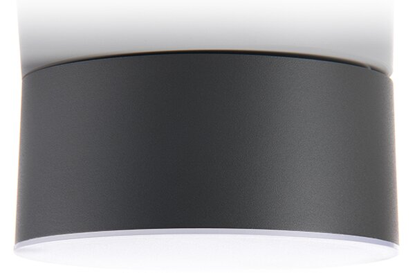 LED2 1010153 Button II, černé stropní svítidlo, 6/12W LED 3000K/4000K, prům. 15cm