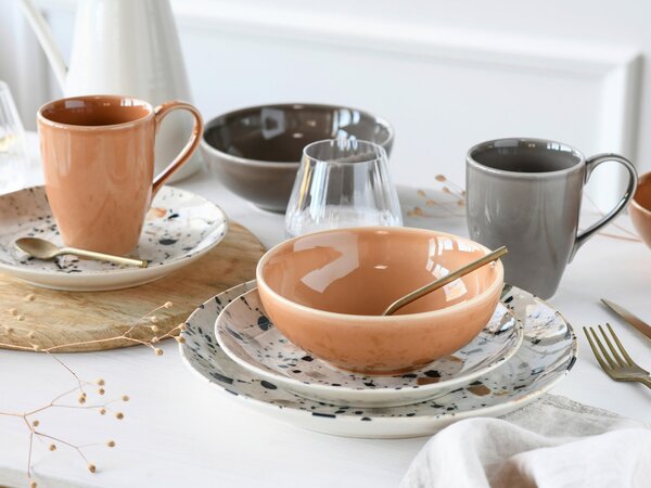 KOMBINOVANÁ SOUPRAVA, 16dílné, kamenina Creatable - Online Only nádobí, Online Only