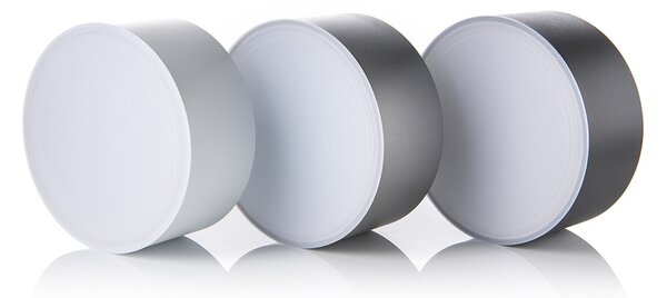 LED2 1010153 Button II, černé stropní svítidlo, 6/12W LED 3000K/4000K, prům. 15cm