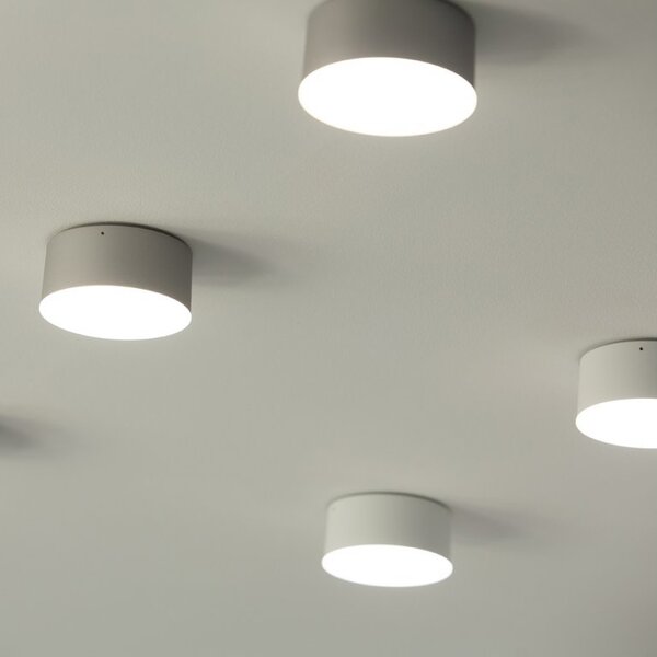 LED2 1010151 Button II, bílé stropní svítidlo, 6/12W LED 3000K/4000K, prům. 15cm